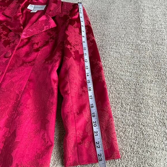 š„VTG Hugo Buscati USA Made Floral Brocade Feminine Preppy Formal Blazer Jacket - Picture 14 of 15